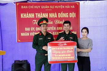 Ban CHQS huyện Hải Hà: Khánh thành, bàn giao "Nhà đồng đội"