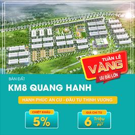 Tuần lễ vàng - Chiết khấu 5% khi sở hữu đất nền kđt Km8 Quang Hanh, Cẩm Phả – Sổ hồng trao tay