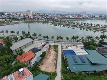 Bán đất thổ cư mặt hồ điều hòa Hùng Thắng - Bãi Cháy