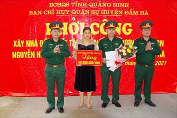 Ban CHQS huyện Đầm Hà: Khởi công xây dựng "Nhà đồng đội"